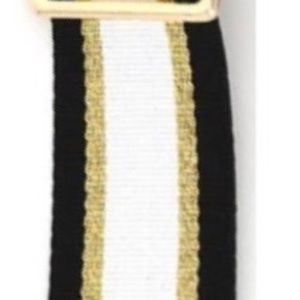 Striped crossbody guitar strap